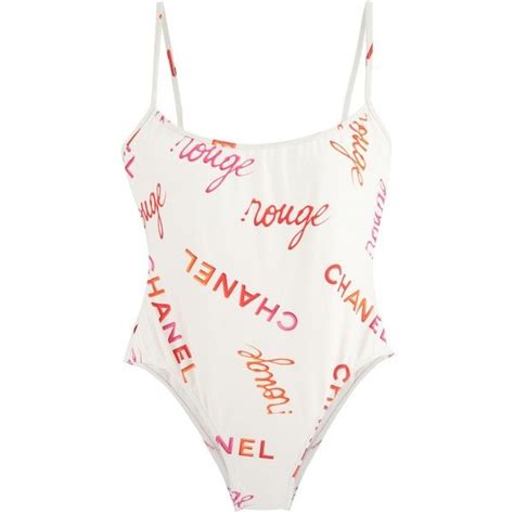 one-piece chanel bathing suit|Chanel bikini peach.